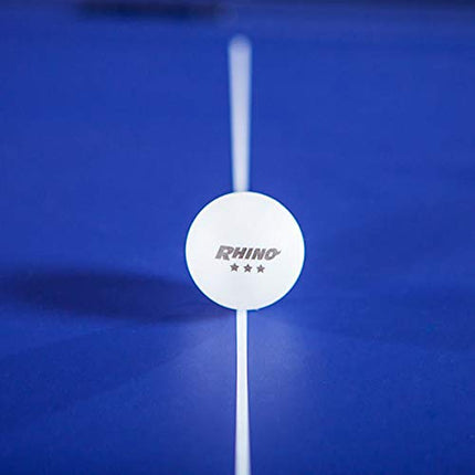 Champion Sports 3 Star Table Tennis Ball Pack, Tournament Grade, White, 40mm Seamless Design, 6 Balls