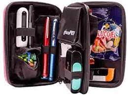 Glucology Diabetes Travel Case, Storage Organiser for Glucose Monitor Kit, Insulin Pen, Blood Sugar Test Strips, and Other Diabetic Care Supplies, Premium & Durable Hard Case (Red, Large)