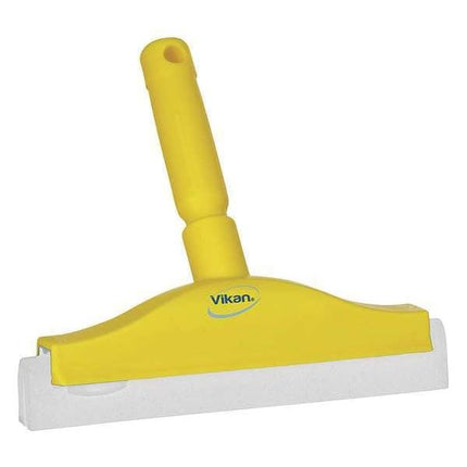 Vikan 77513 Foam Rubber Polypropylene Frame Bench Fixed Head Squeegee, 10", Blue
