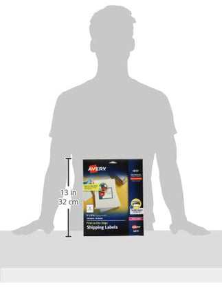 Avery White Laser Labels for Color Printing, 3 x 3-3/4 Label, 150 Labels, 5 Packs (6874)