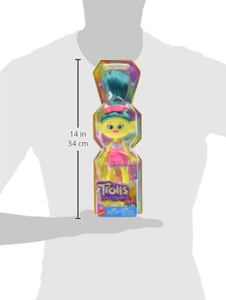 Mattel DreamWorks Trolls Band Together Trendsettin’ Fashion Doll, Smidge with Vibrant Hair & Accessory, Toys Inspired by the Movie