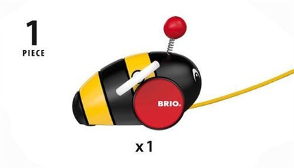 BRIO Bumblebee Pull Along Toddler Toys for Ages 12 Months Up (Kids 1 Year Old)