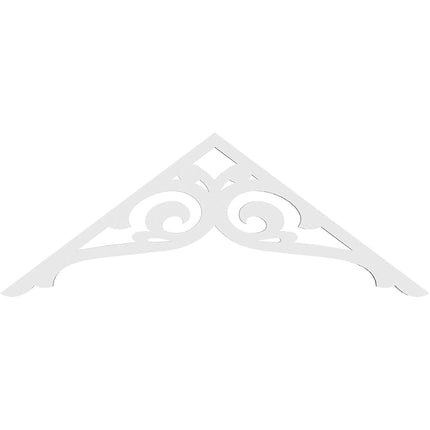 Ekena GPP048X018X100BOR Gable Pediment, Primed, 48" W x 18" H x 1" P (9/12)
