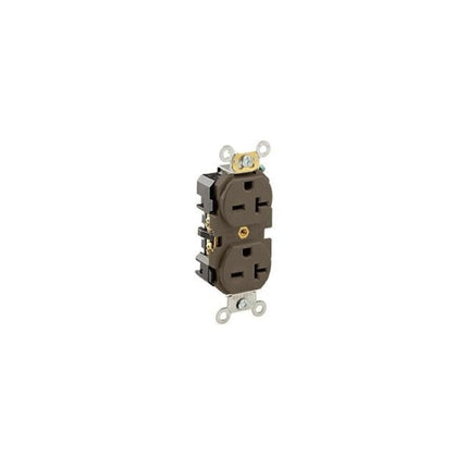 Leviton Duplex Receptacle, 20 Amp, 250 Volt, Indus
