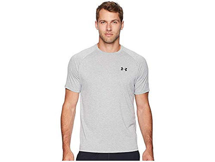 Under Armour - Mens UA Tech 20 SS T-Shirt, Large x Tall, Steel Light Heather/Black