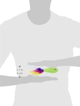 SmartyKat (paquete de 3) juguetes de pescado crujientes con hierba gatera para gatos - multicolor, paquete de 3