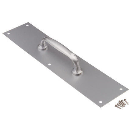 National Hardware N270-404 Plaques de tirage en aluminium satiné, 3-1/2" x 15", paquet de 2