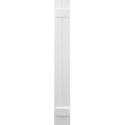 Ekena Millwork ARW101BB207X34WHH Americraft Two 2 Exterior Real Wood Joined Board-n-Batten Shutters (Per Pair), 7"W x 34"H, White