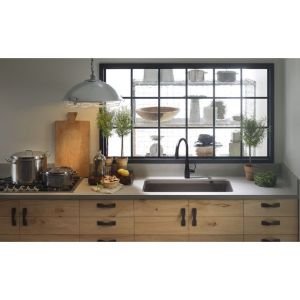 KOHLER K-647-Bl Simplice Pull-Down Kitchen Sink Faucet, Matte Black