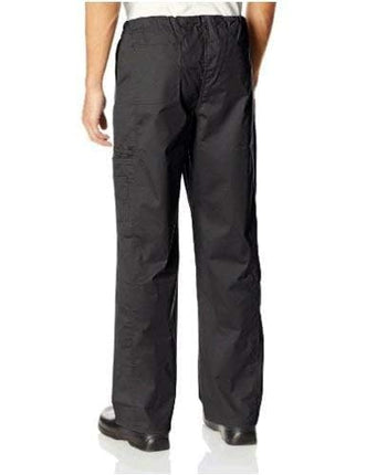 Cherokee Men & Women Scrubs Pant Workwear Core Stretch Drawstring Cargo 4043, Black, X-Large