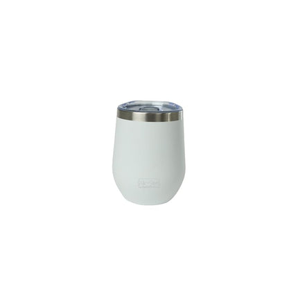 Vaso de vino de acero inoxidable de 12 oz Sip+Sea Antigua con revestimiento cerámico y tapa – Sin tallo, de doble pared con aislamiento al vacío