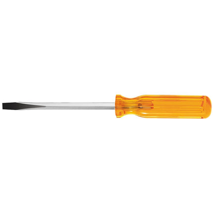 Klein Tools BD306 5/16-Inch Flat Head Screwdriver with Keystone Tip, Made in USA, 6-Inch Square Shank and Comfordome Handle