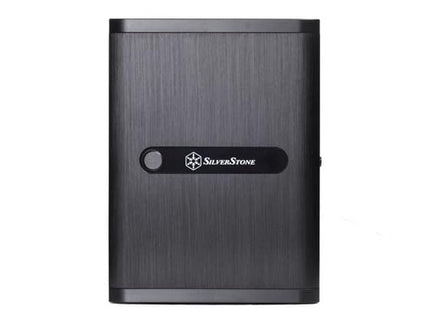 SilverStone SST-DS380 - Case Storage Mini-ITX Computer Case with Door, Black