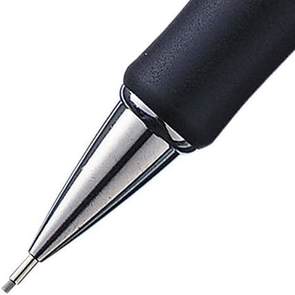 Portaminas Pentel de 0.9 mm Twist Erase III, borrador giratorio, minas HB de Super Hi-Polymer precargadas, cuerpo negro, paquete de 3