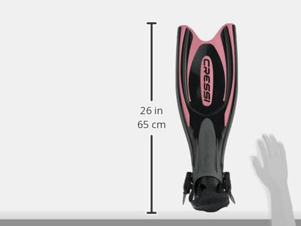 Cressi Men's Cressi Frog Plus Open Heel, Black Pink, S M UK 7 8 - EU 38 41
