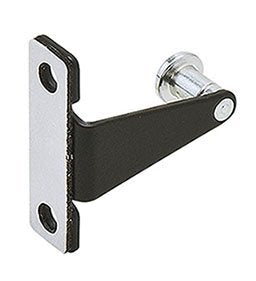 Cabinet strike plate, for StealthLock, steel, black, 1 1/4" x 1 1/4" x 3/8"