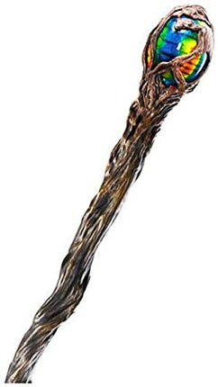 Disguise Women's Disney Maleficent Movie Maleficent Adult Deluxe Glowing Staff Costume Accessory, Brown/Multi Color, One Size