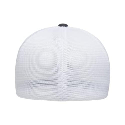 Flexfit Melange Unipanel Trucker Cap, Charcoal/White, S-M