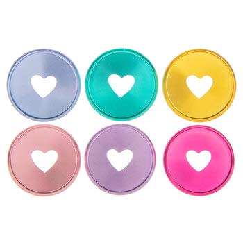 Discos expansores metálicos multicolor para Happy Planner 2022 de Me & My Big Ideas (11 discos, 1.75 pulgadas)
