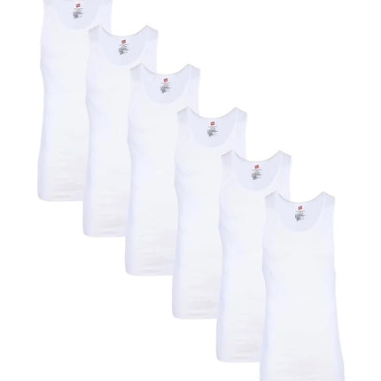 Hanes Men's Cotton Tank Undershirts, Moisture-Wick