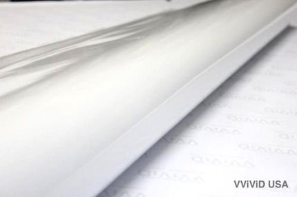 VViViD White High Gloss Realistic Paint-Like Microfinish Vinyl Wrap Roll XPO Air Release Technology (1ft x 5ft)