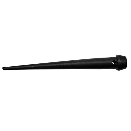 Klein Tools 3256TT Broad-Head Bull Pin Made of Forged, Heat-Treaded Steel With Black Finish and Tether Hole, 1-1/16-Inch