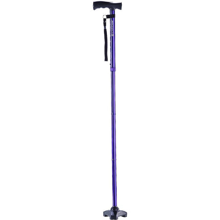 HurryCane Freedom Edition Folding Cane with T Handle, Pathfinder Purple