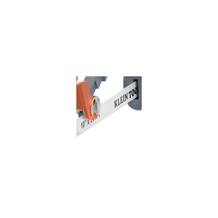 Klein Tools 31432 Medium Cut Compact Hand Saw, 24-Inch TPI Bi-Metal Blade Hand Saw Cuts Thin Wall Copper and Aluminum, PVC, PEX, ABS Tubes and Wood in Tight Spaces