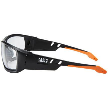 KLEIN TOOLS Safety Glasses, Professional PPE Protective Eyewear with Full Frame and Clear Lens, Scratch Resistant and Anti Fog 60163