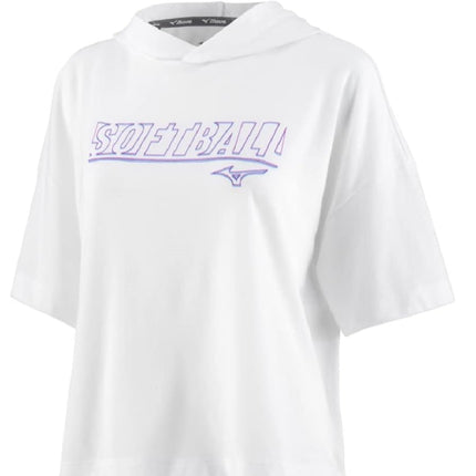 Sweat à capuche Mizuno Infinity à manches courtes pour femme
