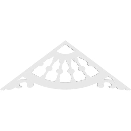 Ekena GPP048X018X100WAG Gable Pediment, Primed, 48" W x 18" H x 1" P (9/12)