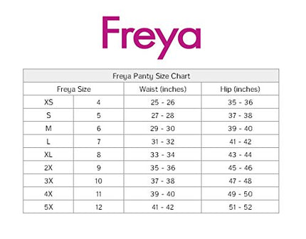 Freya Womens Jewel Cove High-Waist Bikini Bottom, Black, XXL