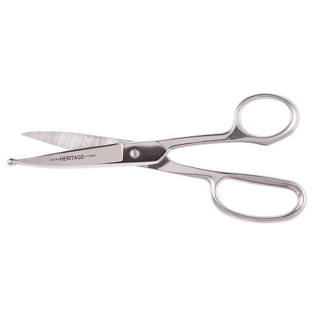 Klein Tools Straight Stainless Trimmer w/Ball Point, 8-Inch G758BP