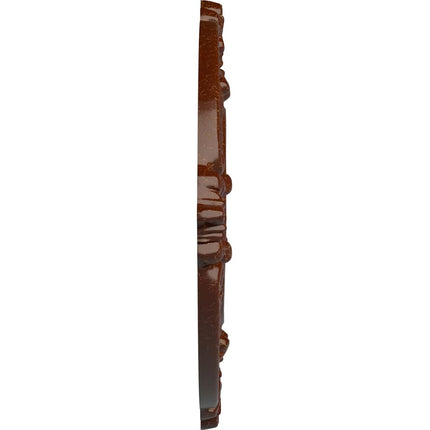 Ekena Millwork CM09BNBMC 9" OD X 4 1/8" ID X 5/8" P Benson Ceiling Medallion fits Canopies up to 4, Burnished Mahogany Crackle