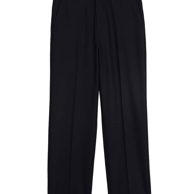 IZOD Boys' Bi-Stretch Flat Front Dress Pant, Blue Indigo, 18