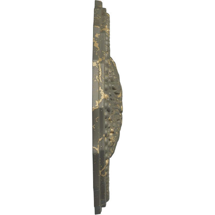 Ekena Millwork CM16OXWHC Oxford Ceiling Medallion, Witch Hazel Crackle
