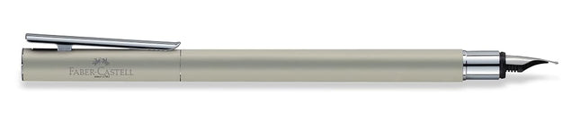 FABER-CASTELL Neo Slim 342103 Fountain Pen Stainless Steel Nib Width B Matte Silver