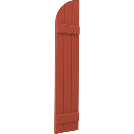 Ekena Millwork ARW101BQ311X36CLH Americraft Three 2 Exterior Real Wood Joined Board-n-Batten Shutters w/Arch Top (Per Pair), 10 1/2"W x 36"H, Colorful Leaves