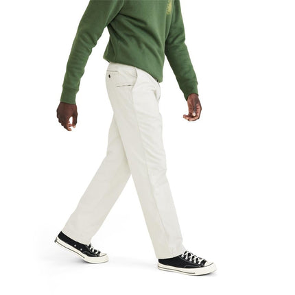 Dockers Pantalón chino de hombre ajuste clásico perfecto, (Nuevo) Caqui Porcelana, 42Wx30L