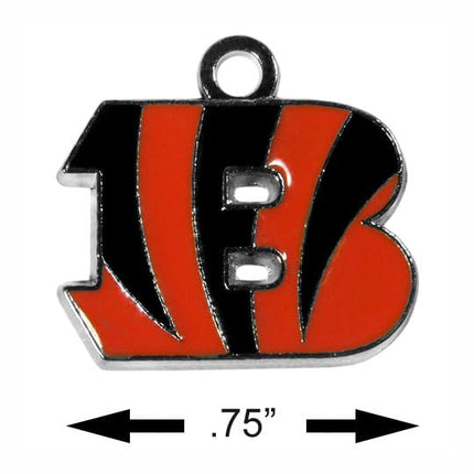 Siskiyou Sports NFL Cincinnati Bengals Pendientes Colgantes Cromados para Mujer