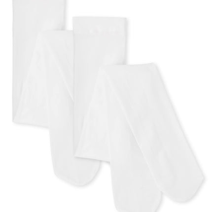 The Children's Place Girls Tights, White -2 Pack, 