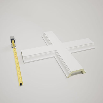 Ekena Millwork CC05ICI02X20X20TR 20"W x 2"P x 20"L Inner Cross Intersection for 5" Traditional Coffered Ceiling System