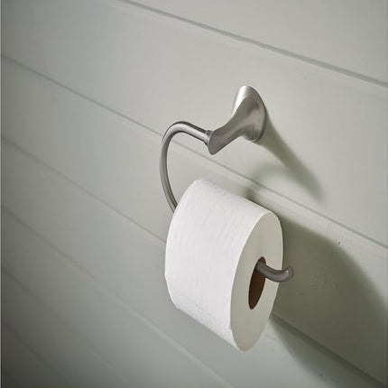MOEN Darcy Single Post Toilet Paper Holder with Press and Mark in Brushed Nickel