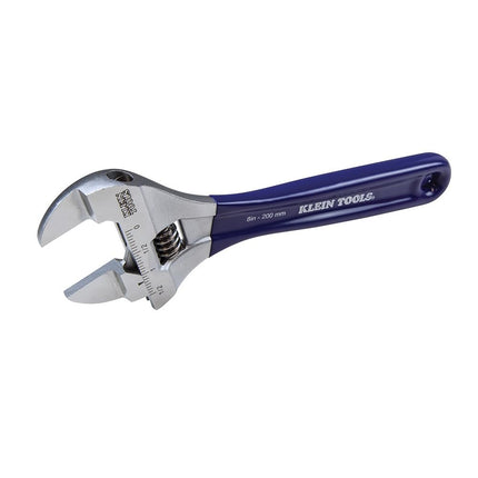 KLEIN TOOLS D86936 Adjustable Wrench, Forged with Slimmer Jaw and a High Polish Chrome Finish, 8-inch