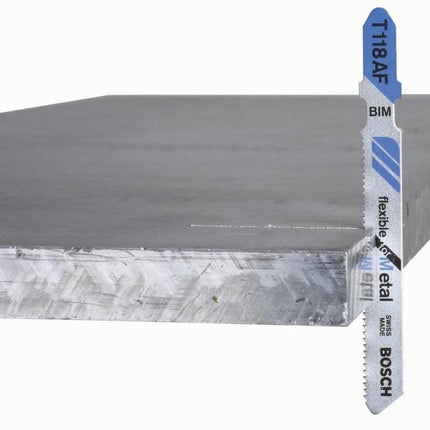Bosch T318B100 100-Piece 5-1/4 In. 14 TPI Basic for Metal T-Shank Jig Saw Blades