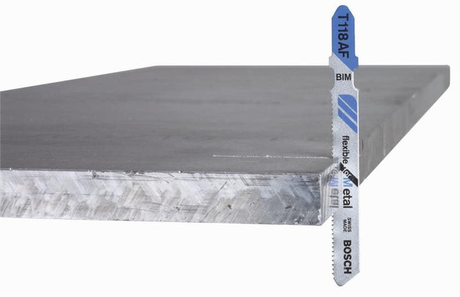 Bosch T318B100 100-Piece 5-1/4 In. 14 TPI Basic for Metal T-Shank Jig Saw Blades