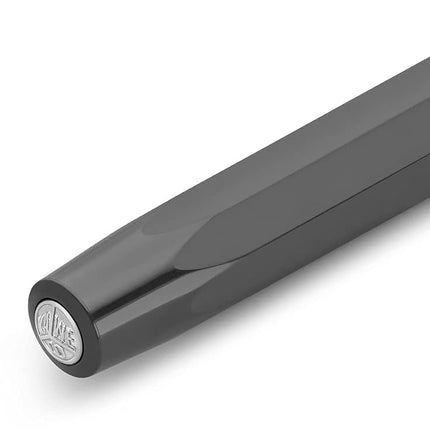 Kaweco SKYLINE SPORT Fountain Pen Grey I Premium Writing Pen for Ink Cartridges 13 cm in Modern Design and Colour I Nib: BB (Extra Broad)