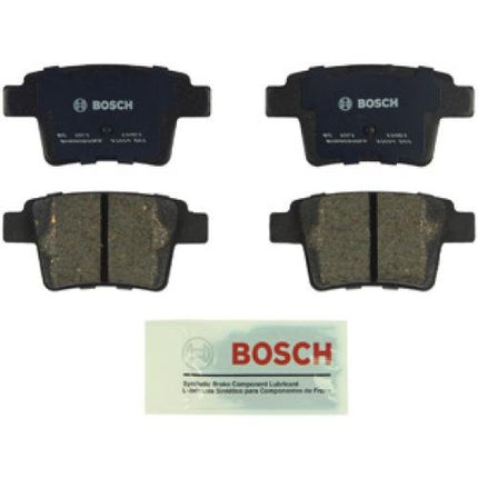 Bosch BC1071 QuietCast Premium Ceramic Disc Brake Pad Set For Select Ford Five Hundred, Freestyle, Taurus, Taurus X; Jaguar X-Type; Mercury Montego, Sable; Rear