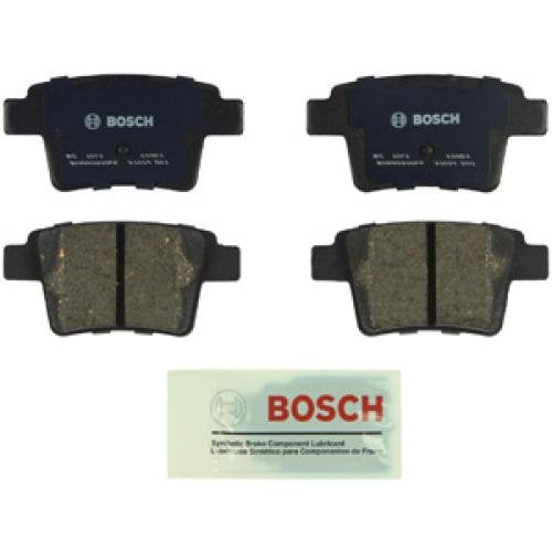 Bosch BC1071 QuietCast Premium Ceramic Disc Brake Pad Set For Select Ford Five Hundred, Freestyle, Taurus, Taurus X; Jaguar X-Type; Mercury Montego, Sable; Rear