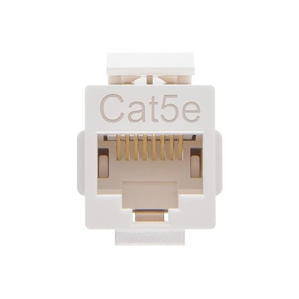 Monoprice Cat5e Inline Coupler Type Keystone Jack, White (107302)